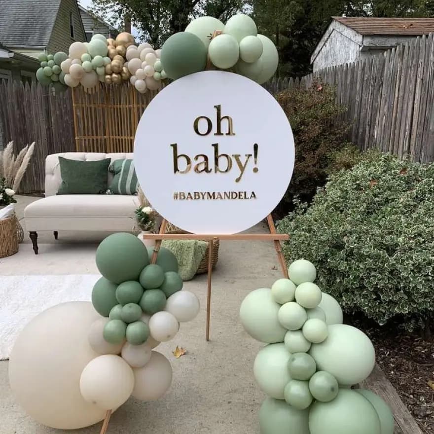 Świąteczna dekoracja na Baby Shower